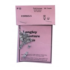 P12 6 large & 6 small Corbels Unpainted Kit OO Scale 1:76