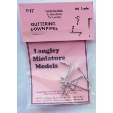 P17 Guttering downpipes, outlets etc. Unpainted Kit OO Scale 1:76