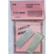 P18 1 pair of Slate Roofs Unpainted Kit OO Scale 1:76