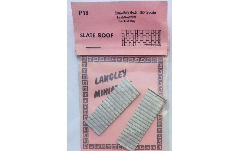 P18 1 pair of Slate Roofs Unpainted Kit OO Scale 1:76