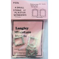 P23b 4 small Stone edged windows Unpainted Kit OO Scale 1:76