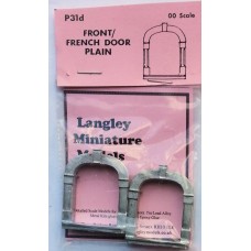 P31d 2 front of French doors - plain Unpainted Kit OO Scale 1:76