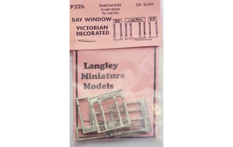 P32b 2 Bay Windows - Victorian decorated Unpainted Kit OO Scale 1:76
