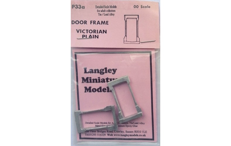 P33a 2 Door frames - Victorian Plain Unpainted Kit OO Scale 1:76