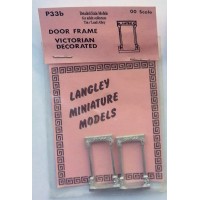 P33b 2 Door frames - Victorian decorated Unpainted Kit OO Scale 1:76