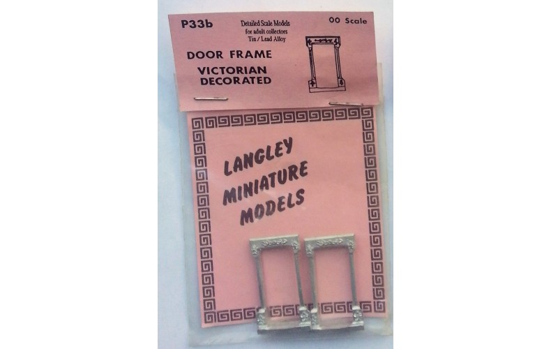 P33b 2 Door frames - Victorian decorated Unpainted Kit OO Scale 1:76