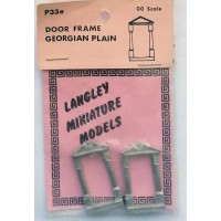 P33e 2 Door frames - Georgian Plain Unpainted Kit OO Scale 1:76