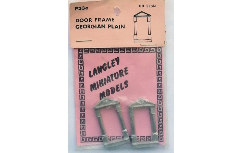 P33e 2 Door frames - Georgian Plain Unpainted Kit OO Scale 1:76