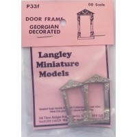 P33f 2 Door frames - Georgian decorated Unpainted Kit OO Scale 1:76