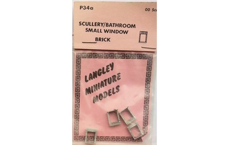 P34a 4 Scullery/bathroom window - Brick Unpainted Kit OO Scale 1:76