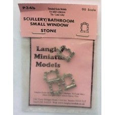 P34b 4 Scullery/bathroom window - Stone Unpainted Kit OO Scale 1:76