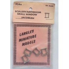 P34e 4 Scullery/bathroom window - Jacobean Unpainted Kit OO Scale 1:76