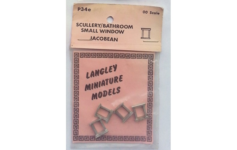 P34e 4 Scullery/bathroom window - Jacobean Unpainted Kit OO Scale 1:76