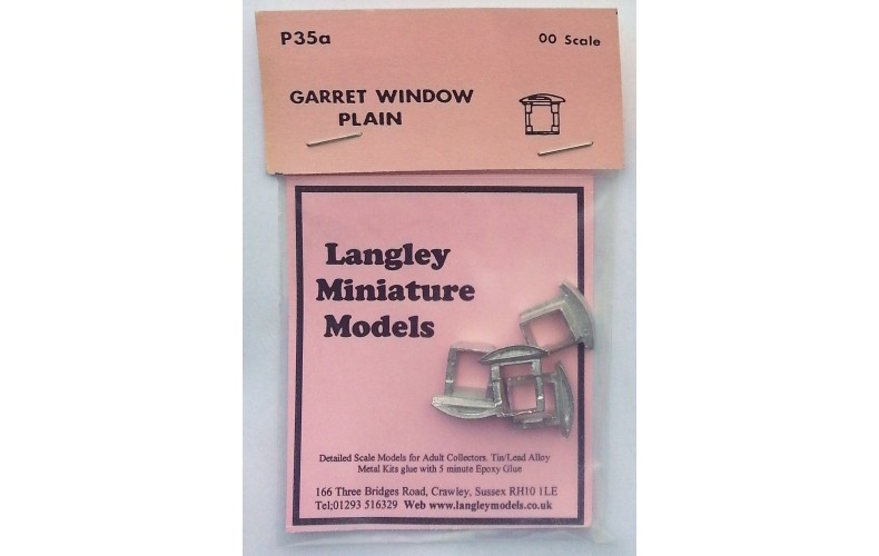 P35a 4 Garret windows - Plain Unpainted Kit OO Scale 1:76