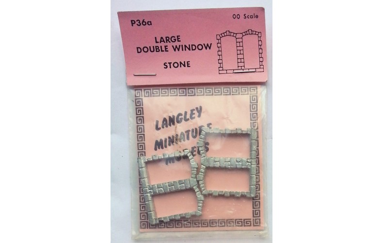 P36a 2 large double window - Stone Unpainted Kit OO Scale 1:76