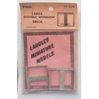 P36b 2 large double window - Brick Unpainted Kit OO Scale 1:76