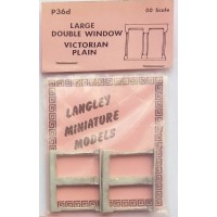 P36d 2 large double window - Victorian Plain Unpainted Kit OO Scale 1:76