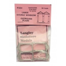 P36e 2 large double window - Georgian Plain Unpainted Kit OO Scale 1:76