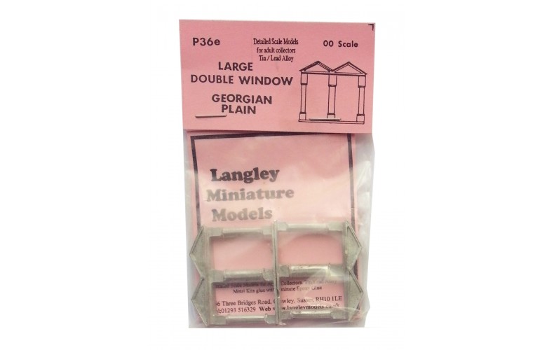 P36e 2 large double window - Georgian Plain Unpainted Kit OO Scale 1:76