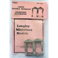 P36f 2 large double window - Georgian dec. Unpainted Kit OO Scale 1:76