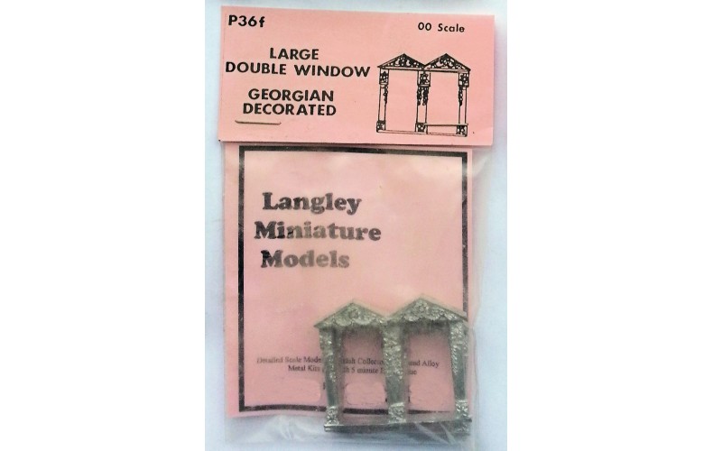 P36f 2 large double window - Georgian dec. Unpainted Kit OO Scale 1:76