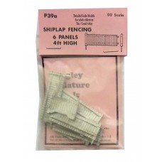 P39a 6 x 4ft fencing panels (shiplap) Unpainted Kit OO Scale 1:76