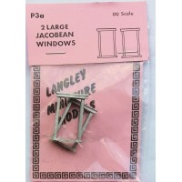 P3a 2 large Jacobean windows Unpainted Kit OO Scale 1:76