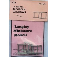 P3b 4 small Jacobean windows Unpainted Kit OO Scale 1:76