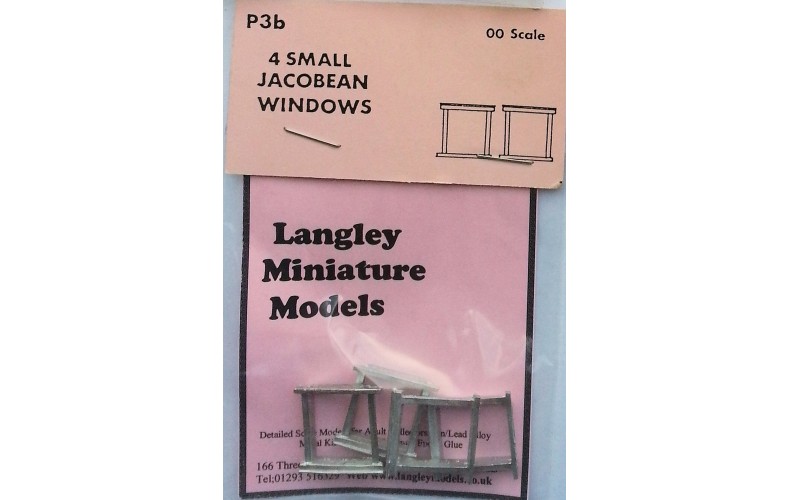 P3b 4 small Jacobean windows Unpainted Kit OO Scale 1:76