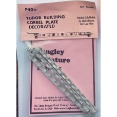 P40a 3 Tudor building Corbel strips-Decorated Unpainted Kit OO Scale 1:76