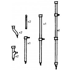 P44c Stench pipes, lenghts & fittings Unpainted Kit OO Scale 1:76