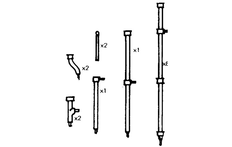 P44c Stench pipes, lenghts & fittings Unpainted Kit OO Scale 1:76