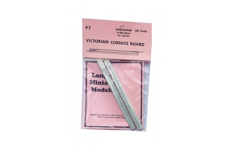 P7 2 Victorian Cornice boards Unpainted Kit OO Scale 1:76