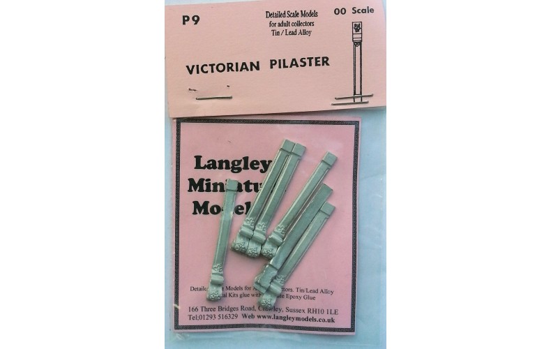 P9 6 Victorian Pilasters Unpainted Kit OO Scale 1:76