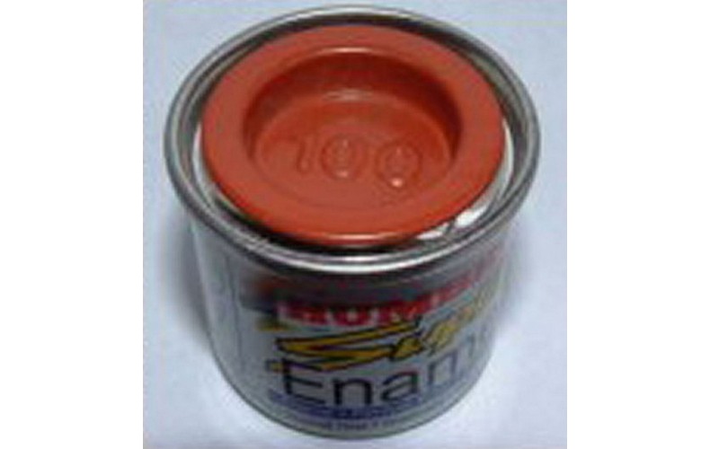 PP100 / 37rev Humbrol/ Revell Enamel Matt Paint Tinlet 14ml Code: 100 37rev Brick Red/terracota