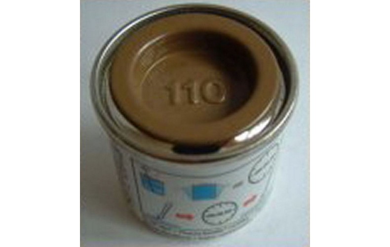 PP110 Humbrol Enamel Matt Paint Tinlet 14ml Code: 110 Mid Brown 