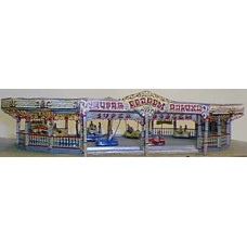 Q1 Dodgem Ride & traditional artwork Unpainted Kit OO Scale 1:76 