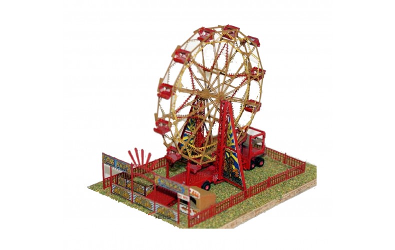 Q24 Big Wheel/Ferris Wheel mini scene Unpainted Kit OO Scale 1:76 