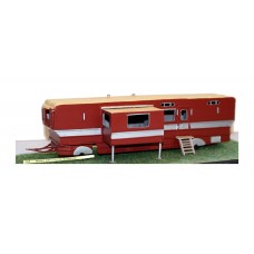 Q28 Modern 43ft Living Van & extension Unpainted Kit OO Scale 1:76 