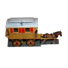 Q41 Burton Horse drawn Living Van Unpainted Kit OO Scale 1:76 