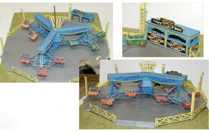 Q48 Twister/Sizzler Fair Ride Unpainted Kit OO Scale 1:76 