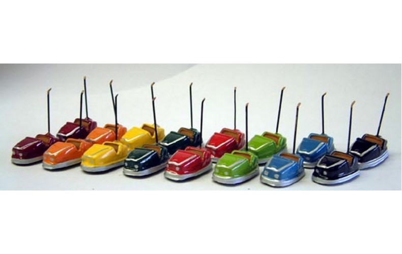 Q6 16 extra 1970's Dodgem cars Unpainted Kit OO Scale 1:76 