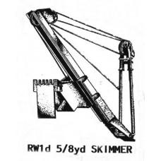 RW1d Ruston Bucyrus 19-RB 5/8 yard Skimmer Unpainted Kit OO Scale 1:76