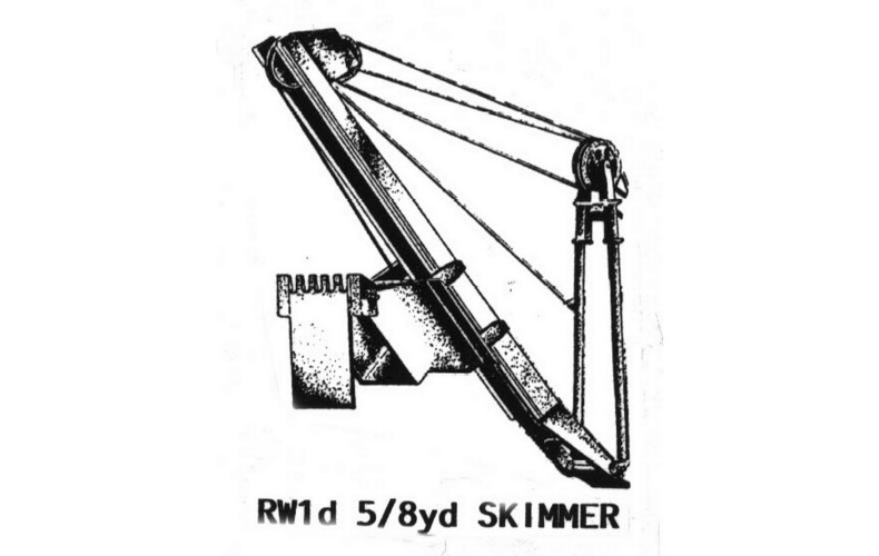 RW1d Ruston Bucyrus 19-RB 5/8 yard Skimmer Unpainted Kit OO Scale 1:76