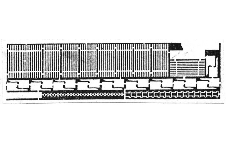 J21 10 x 3rd class slatted seats for L&B Unpainted Kit OO Scale 1:76