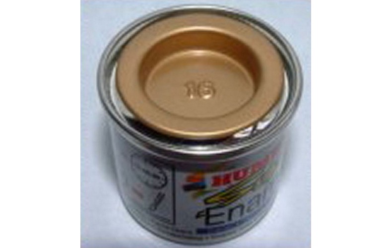 PP16 Humbrol Enamel Metalic Paint Tinlet 14ml Code: 16 Gold