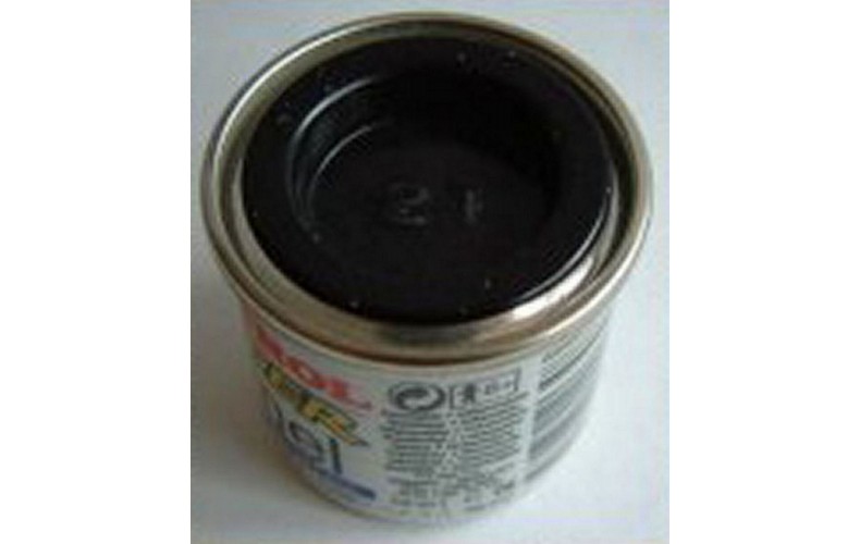 PP21 Humbrol Enamel Gloss Paint Tinlet 14ml Code: 21 Black