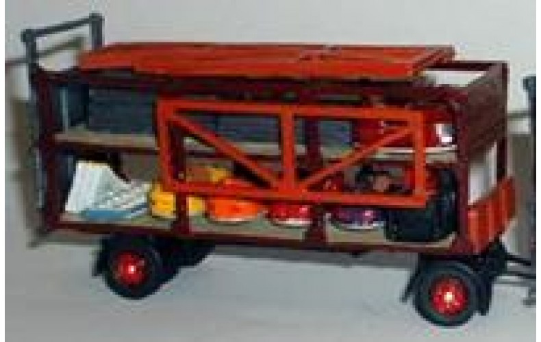 Q21 double deck Open Trailer Unpainted Kit OO Scale 1:76 