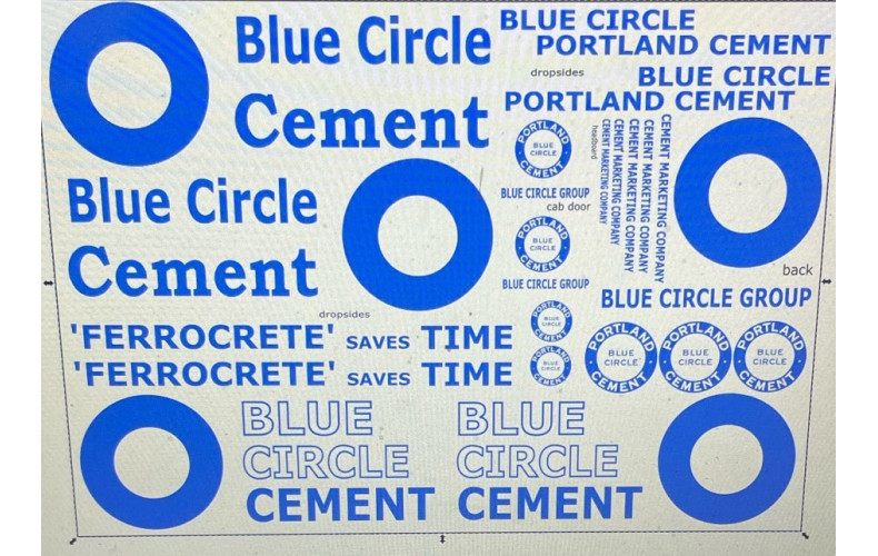 50T8 NEW 1/50th scale Blue Circle Cement