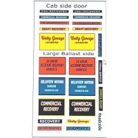 NT11 Breakdown Lorry Decals for E57 ( N Scale 1/148th)